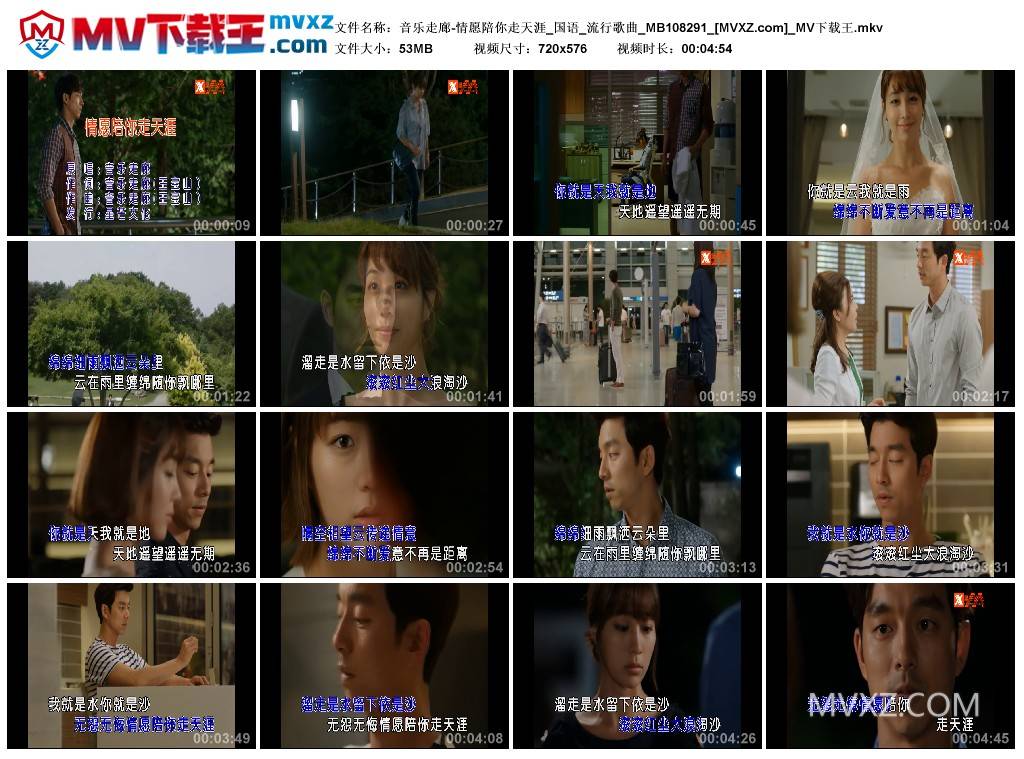 音乐走廊-情愿陪你走天涯_国语_流行歌曲_MB108291